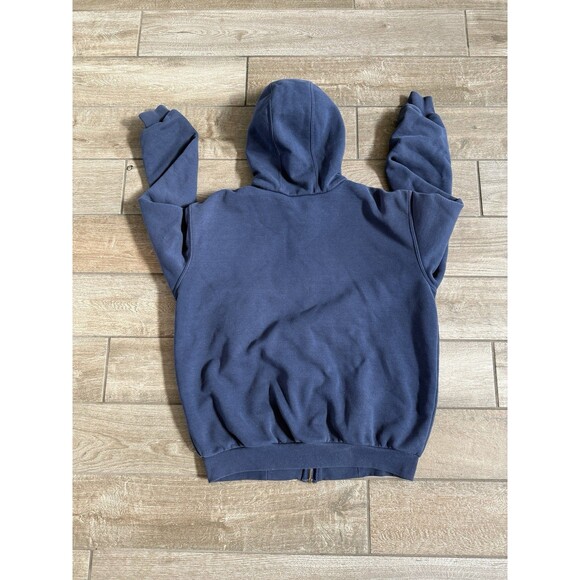 Carhartt Jacket Mens Medium Blue J149 NVY Jacket Thermal Work Lined Hooded - Picture 2 of 7